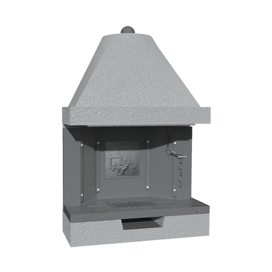 CAMINETTO PREFABBRICATO A LEGNA M 100 TGH JOLLY 2 LATI MARSICAMIN