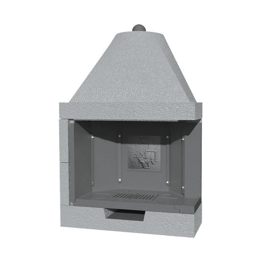 CAMINETTO PREFABBRICATO A LEGNA M 100 TGH JOLLY DX MARSICAMIN