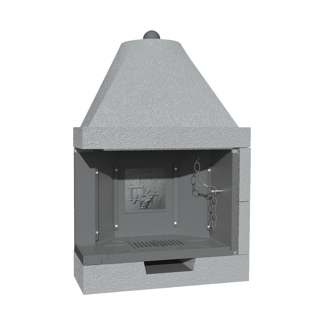 CAMINETTO PREFABBRICATO A LEGNA M 100 TGH JOLLY SX MARSICAMIN