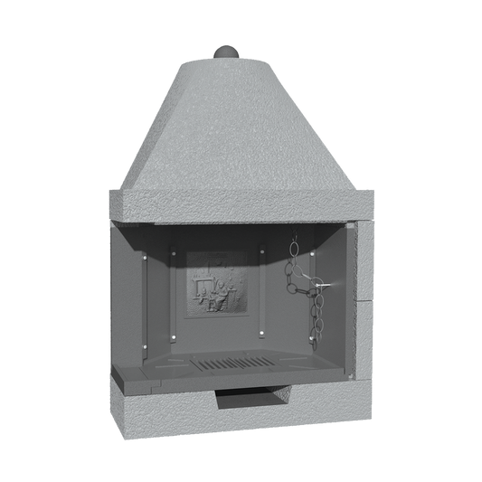 CAMINETTO PREFABBRICATO A LEGNA M 100 TGH JOLLY SX MARSICAMIN