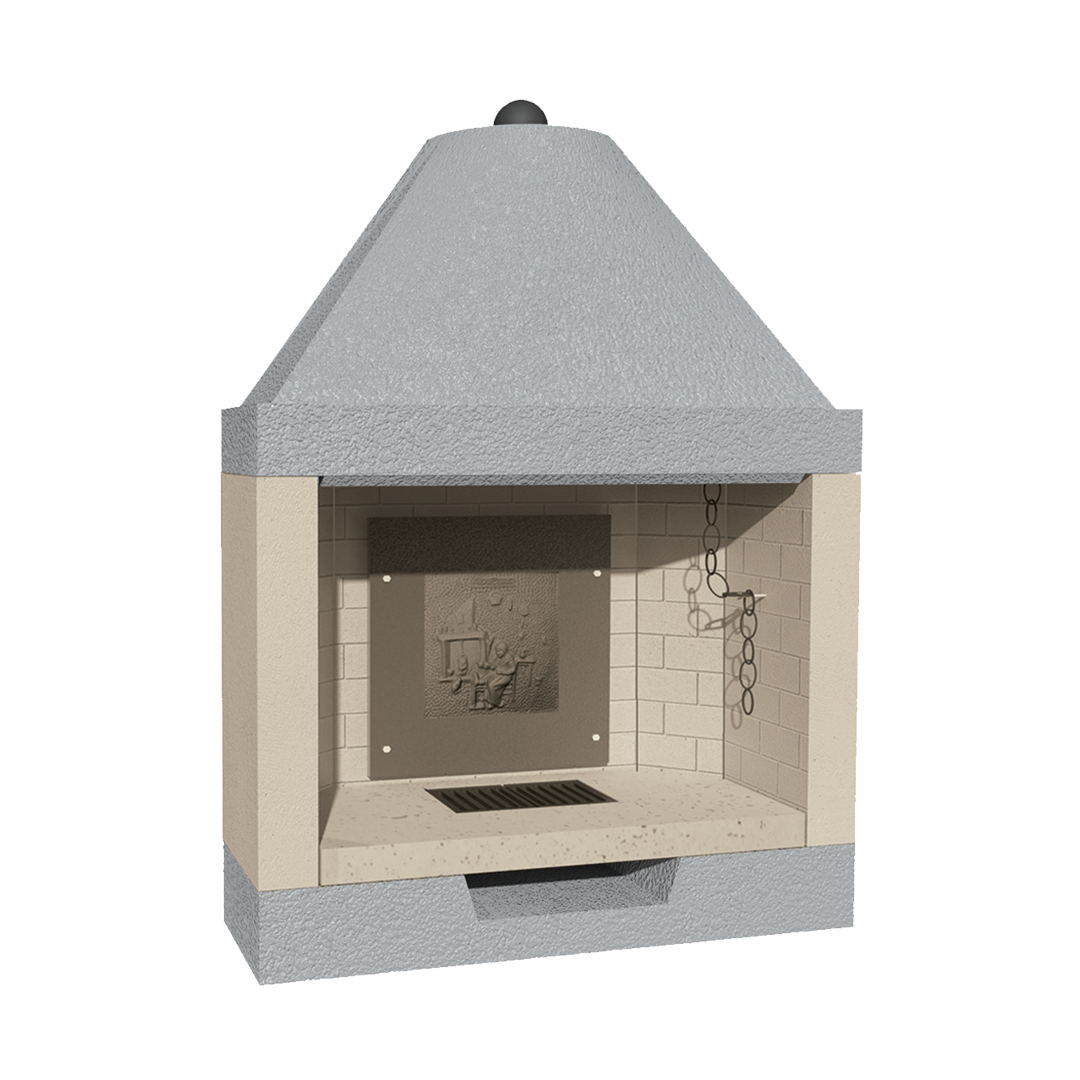 CAMINETTO PREFABBRICATO A LEGNA M 110 REF MARSICAMIN