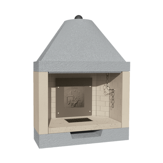 CAMINETTO PREFABBRICATO A LEGNA M 110 REF MARSICAMIN