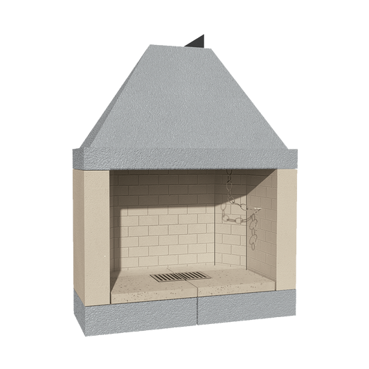 CAMINETTO PREFABBRICATO A LEGNA M 120 REF MARSICAMIN