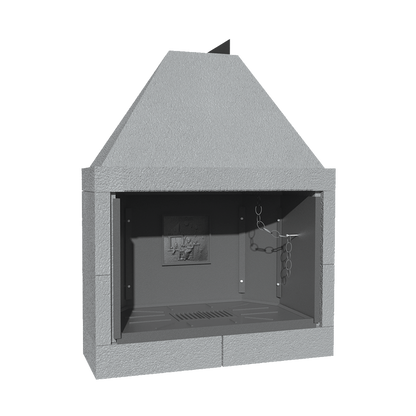 CAMINETTO PREFABBRICATO A LEGNA M 120 TGH MARSICAMIN