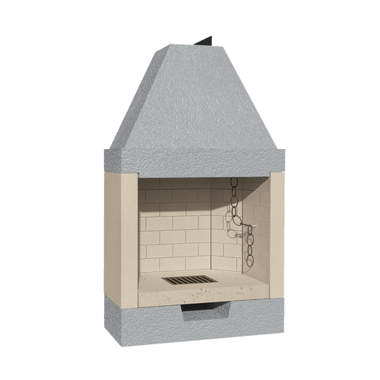 CAMINETTO PREFABBRICATO A LEGNA M 80 REF MARSICAMIN