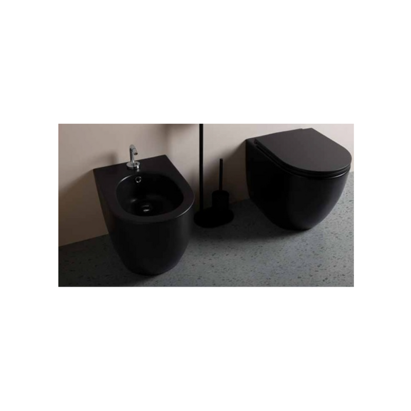 Music Bidet monoforo Nero Matt Opera