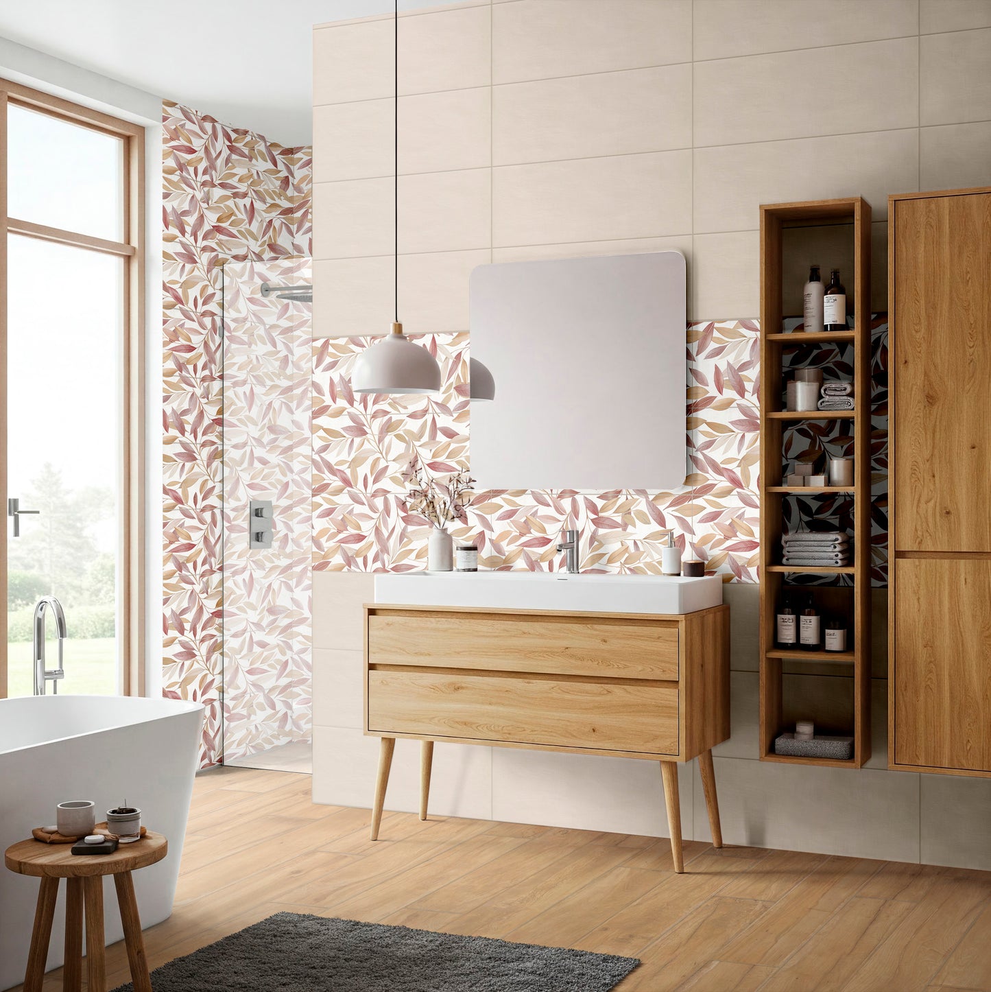 Medley Jazz Warm 25x75 Bordo Nat Matt (3 soggetti misti) Savoia Italia