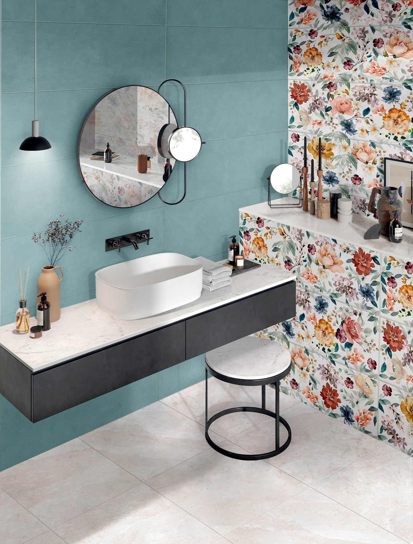 Medley Pop 25x75 Bordo Nat Matt (4 soggetti misti) Savoia Italia