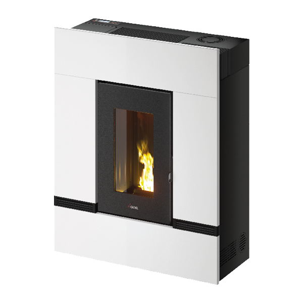 Mithos Plus 14 Ps Metallo Bianco Stufa a Pellet 14 Kw Canalizzata Ad Aria CADEL