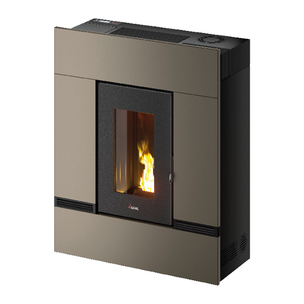 Mithos Plus 14 Ps Metallo Light Bronze Stufa a Pellet 14 Kw Canalizzata Ad Aria CADEL