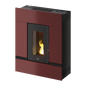 Mithos Plus 14 Ps Metallo Rosso Stufa a Pellet 14 Kw Canalizzata Ad Aria CADEL