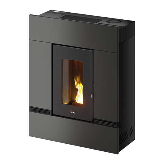 Mithos Plus 12 Ps Metallo Antracite Stufa a Pellet 12 Kw Canalizzata Ad Aria CADEL