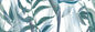 Nuance Floral Acqua 25x75 Bordo Nat. Matt Comp. A+B+C Savoia Italia