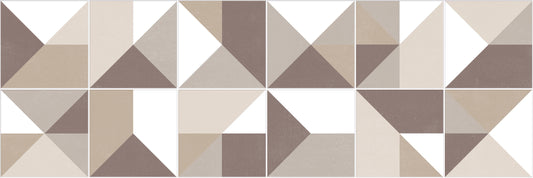 Nuance Caleidos Terra 25x75 Bordo Nat. Matt (4 soggetti misti) Savoia Italia