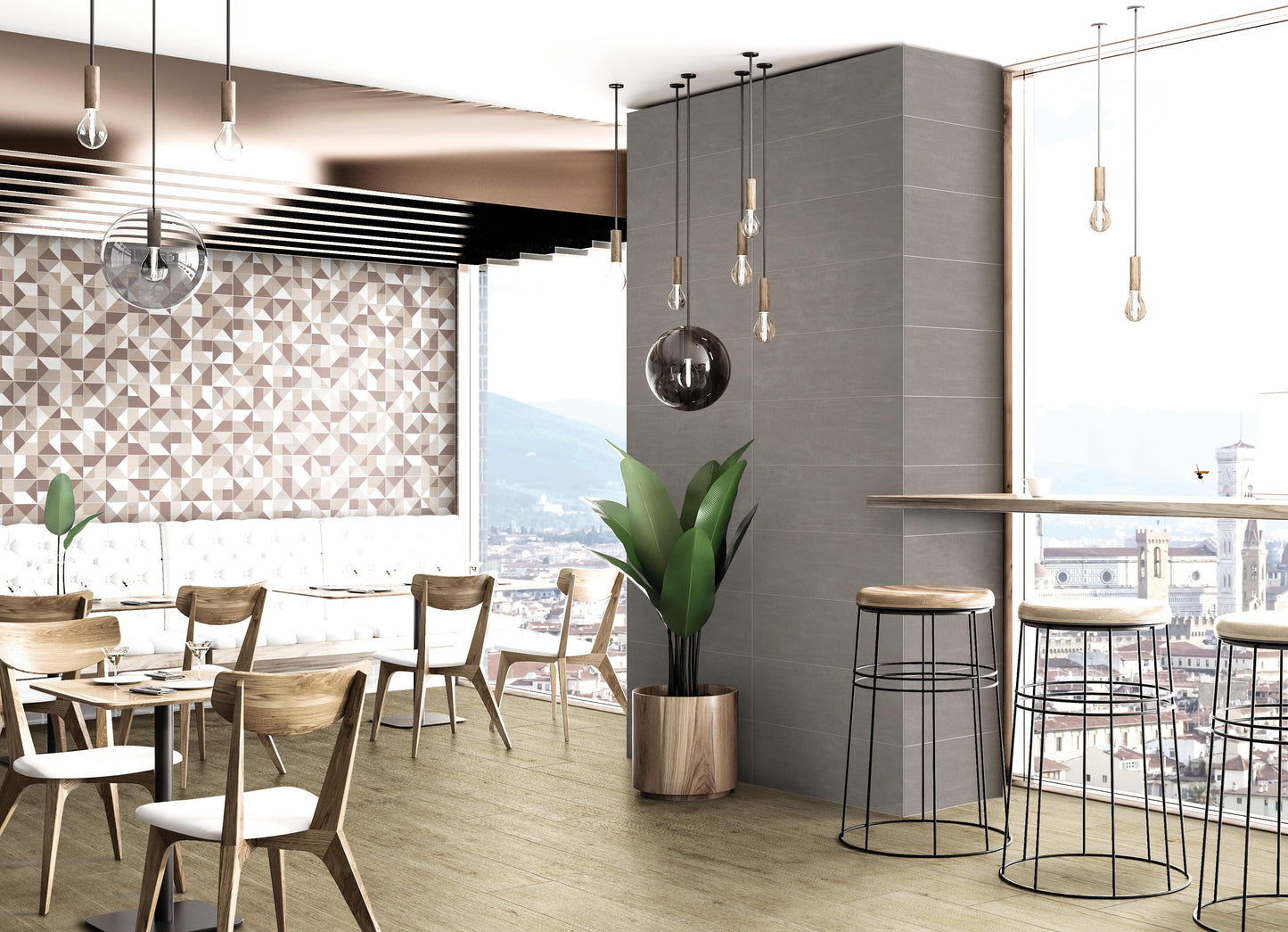Nuance Caleidos Terra 25x75 Bordo Nat. Matt (4 soggetti misti) Savoia Italia