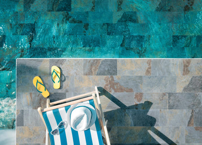 Ocean Fiji Turquoise 15X15 Bordo Nat. Matt Savoia Italia
