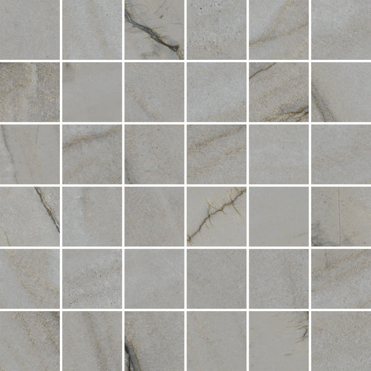 Palazzo Mosaico Grigio Minerale 30x30 Rettificato Serenissima