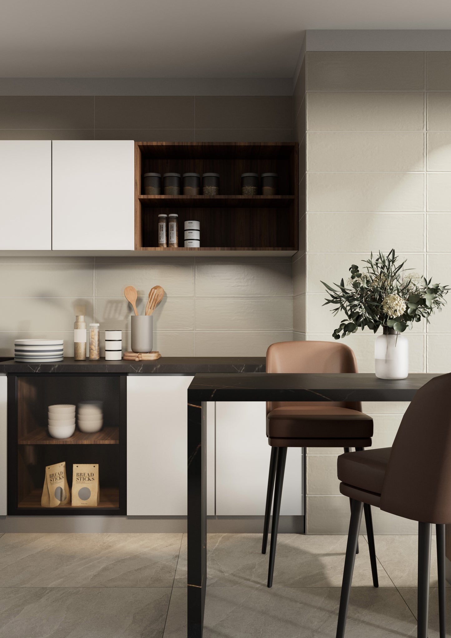 Pastel Beige Matt 20x60 Bordo Nat. Matt Savoia Italia