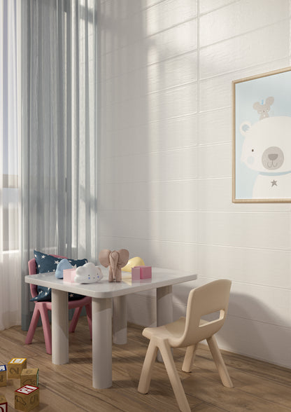 Pastel White Matt 20x60 Bordo Nat. Matt Savoia Italia