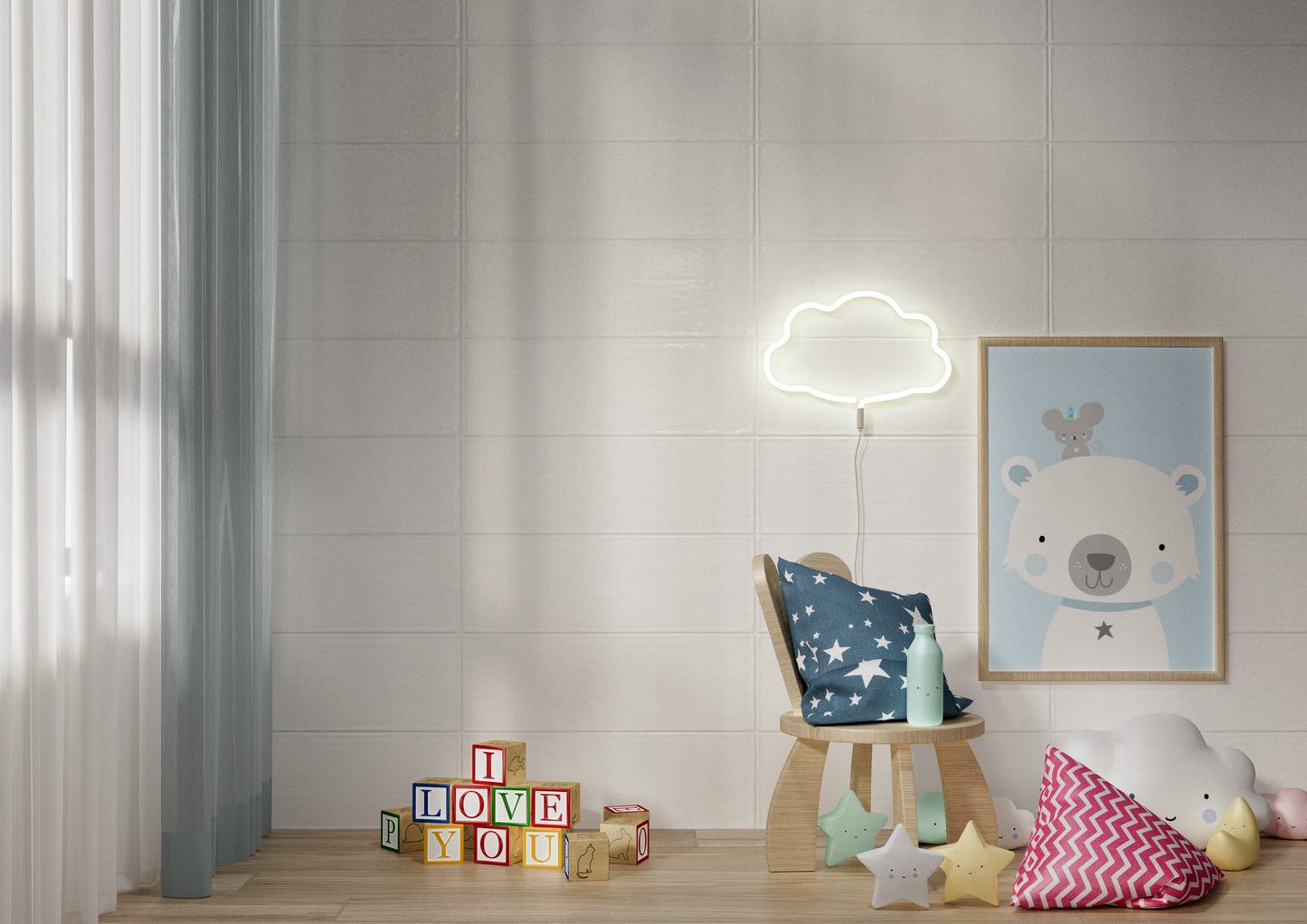 Pastel White Matt 20x60 Bordo Nat. Matt Savoia Italia