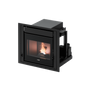Ponente 7 Vetro Nero Inserto a Pellet 7 Kw Ad Aria CADEL