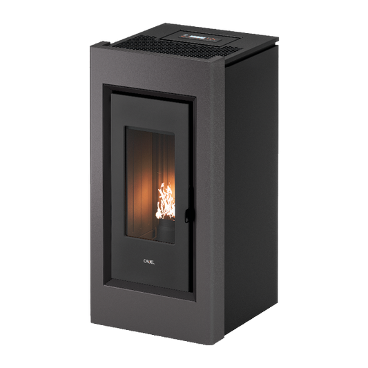 Prince Plus 11 Titanium Cornice Nera Stufa a Pellet 10,5 Kw Canalizzata Ad Aria CADEL