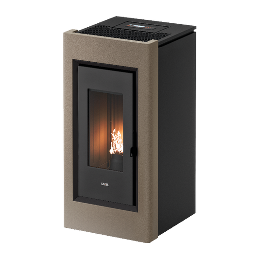 Prince Plus 11 Light Bronze Cornice Nera Stufa a Pellet 10,5 Kw Canalizzata Ad Aria CADEL