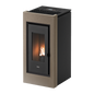 Prince Plus 11 Light Bronze Cornice Nera Stufa a Pellet 10,5 Kw Canalizzata Ad Aria CADEL