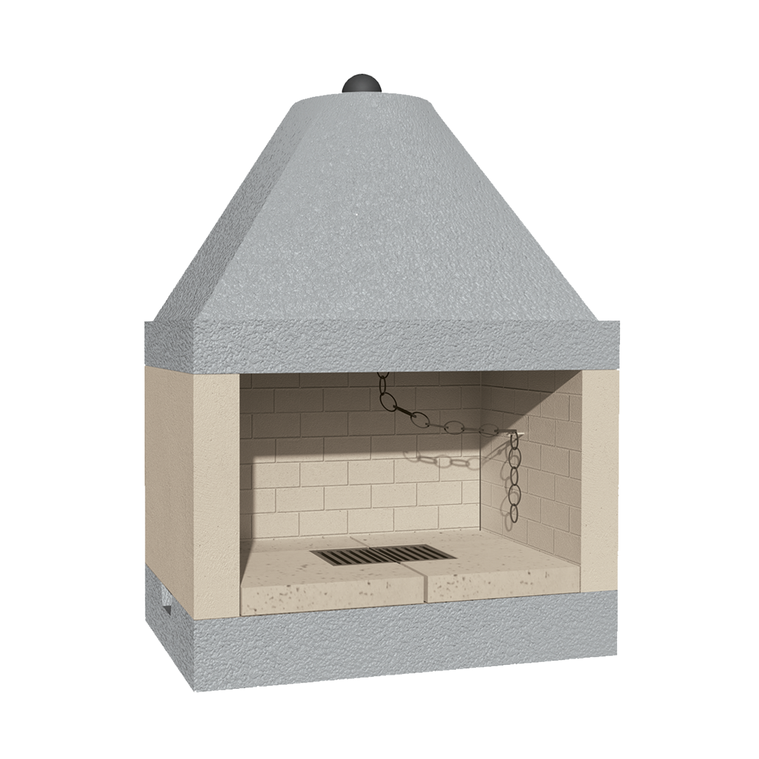 CAMINETTO PREFABBRICATO A LEGNA QR 100 REF MARSICAMIN