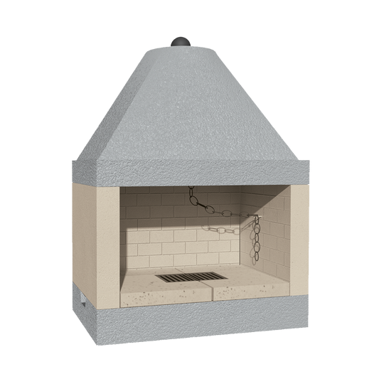 CAMINETTO PREFABBRICATO A LEGNA QR 100 REF MARSICAMIN