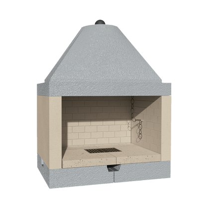 CAMINETTO PREFABBRICATO A LEGNA QR 110 REF MARSICAMIN