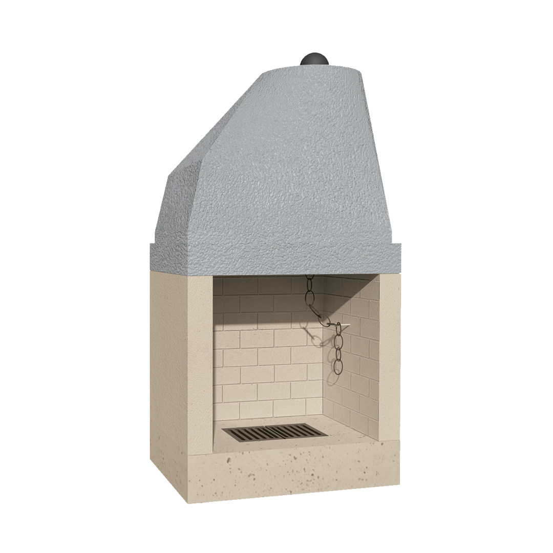 CAMINETTO PREFABBRICATO A LEGNA QR 70 REF MARSICAMIN