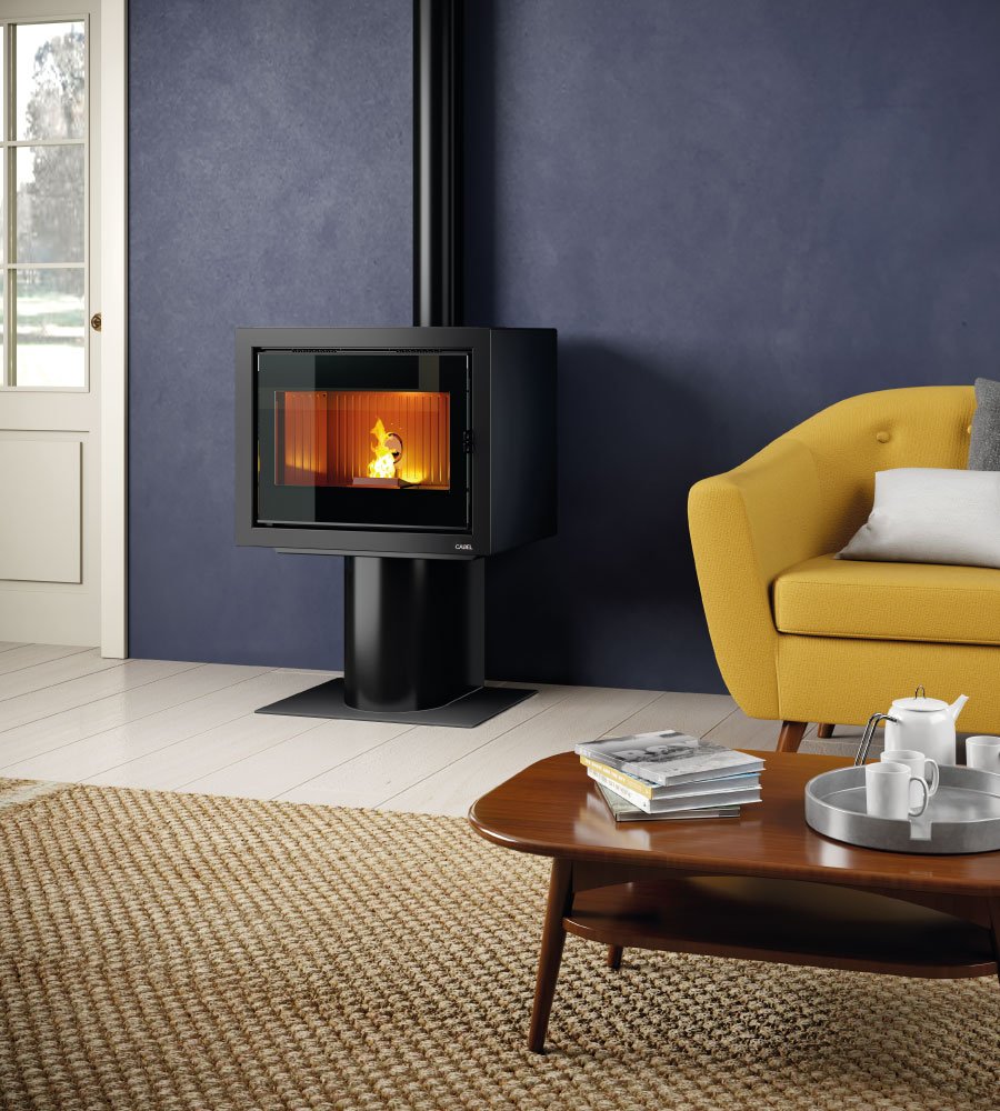 Quasimodo 9 Up-Twin Stufa a Pellet 9,3 Kw Ad Aria CADEL