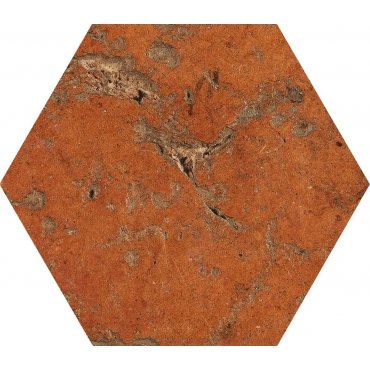 Cotto del Campiano Esagona Rosso Siena R10 15,8X18,3 Cir Ceramiche