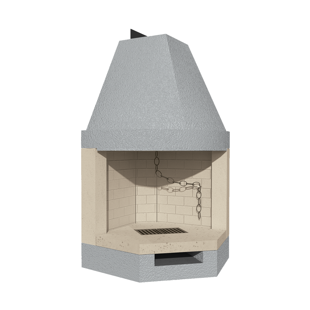 CAMINETTO PREFABBRICATO A LEGNA ROT 100 REF MARSICAMIN