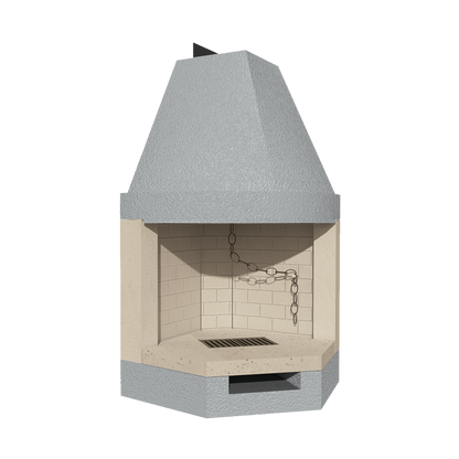 CAMINETTO PREFABBRICATO A LEGNA ROT 100 REF MARSICAMIN