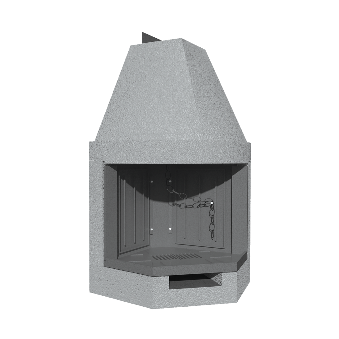 CAMINETTO PREFABBRICATO A LEGNA ROT 100 TGH MARSICAMIN