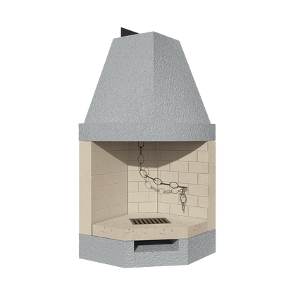 CAMINETTO PREFABBRICATO A LEGNA ROT 80 REF MARSICAMIN