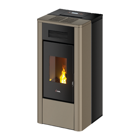 River Idro 24 Idrotech Metallo Light Bronze Stufa a Pellet 24,2 Kw Idro CADEL