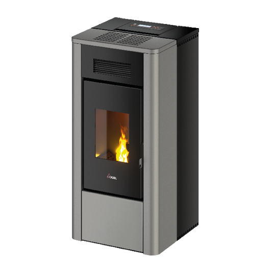 River Idro 18 Idrotech Metallo Titanium Stufa a Pellet 17,7 Kw Idro CADEL