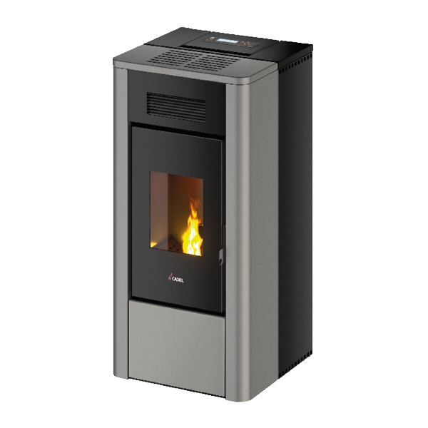 River Idro 18 Idrotech Metallo Titanium Stufa a Pellet 17,7 Kw Idro CADEL