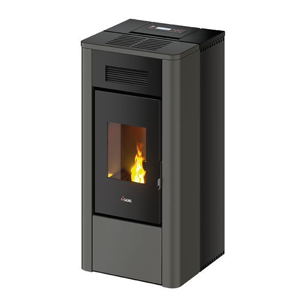 River Idro 18 Idrotech Metallo Antracite Stufa a Pellet 17,7 Kw Idro CADEL