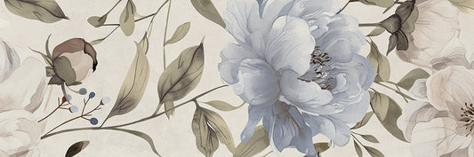 Spatula Peonies Cold 30x90 Rettificato Ceramica Euro
