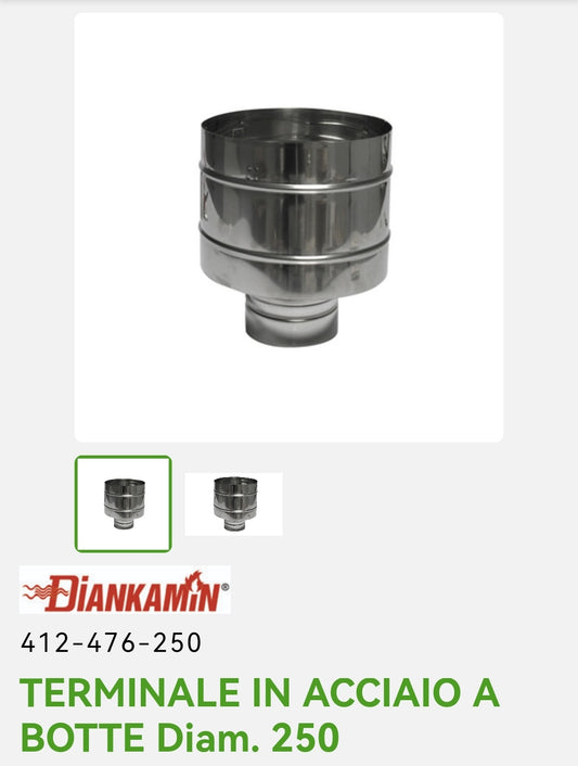 Steel Barrel Terminal Diam.250