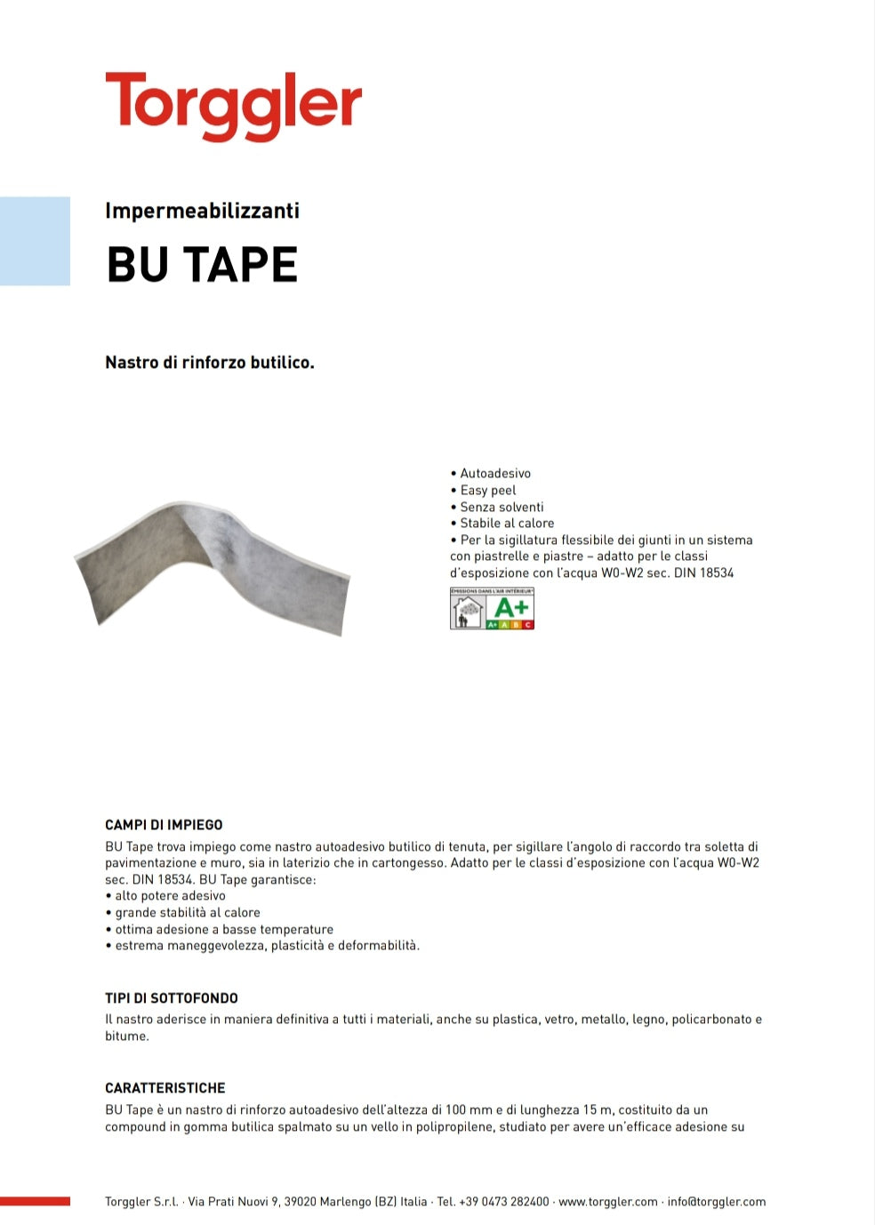 Bu Tape 100 MM 4x15Ml Torggler