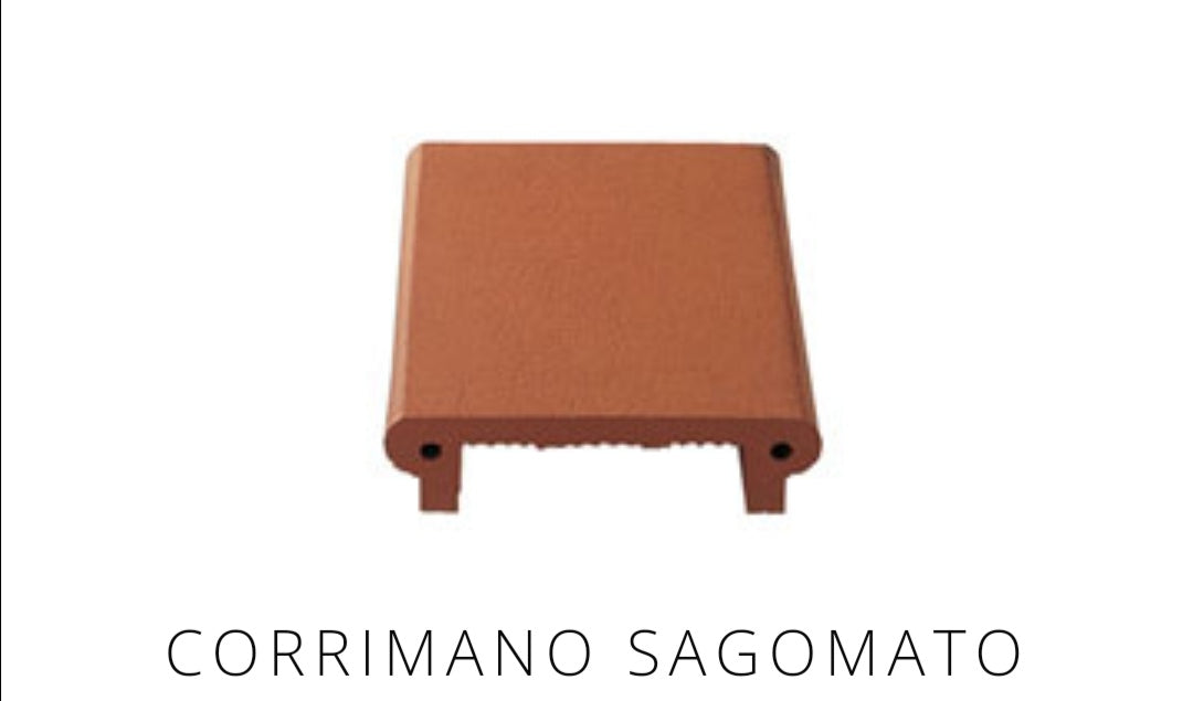 Corrimano Sagomato 15,5x25 Cotto Domus