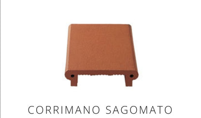 Corrimano Sagomato 15,5x25 Cotto Domus