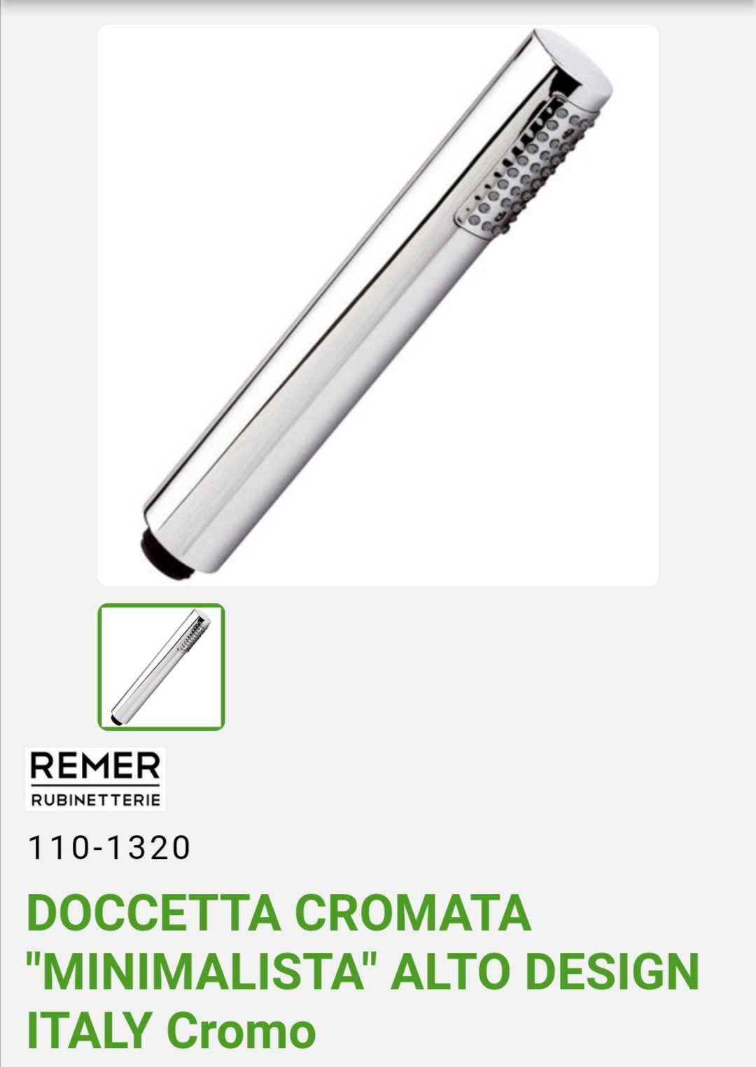 Remer Minimalist Chrome Hand Shower