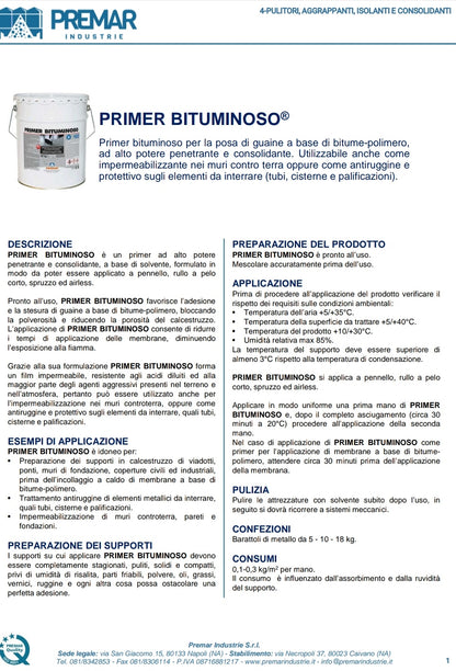 Apprêt bitumineux 5 kg Premar