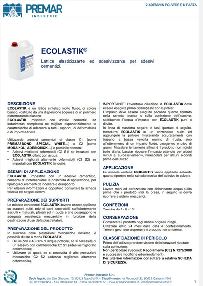 Ecolastik Latex Kg 5 Premar